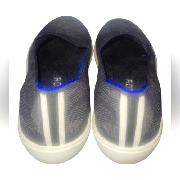 Rothy's The Original Slip On Gray Camo Textile Women's W8.5 Sneaker - Picture 4 of 10